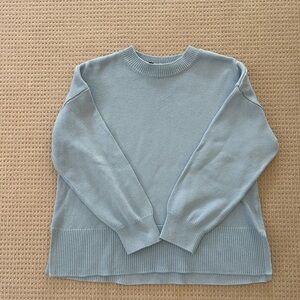 Crew Side Slit Sweater